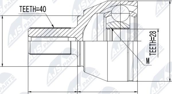 NTY NPZ-FR-039 - Ledsats, drivaxel xdelar.se