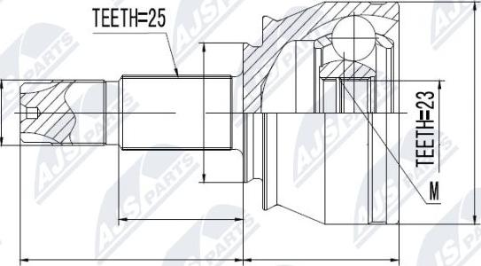 NTY NPZ-FT-053 - Ledsats, drivaxel xdelar.se