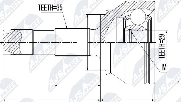 NTY NPZ-FT-038 - Ledsats, drivaxel xdelar.se