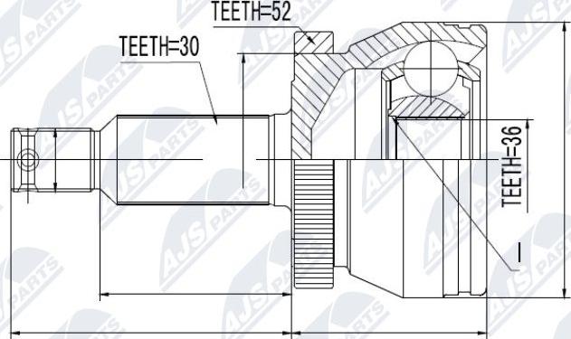 NTY NPZ-HY-504 - Ledsats, drivaxel xdelar.se