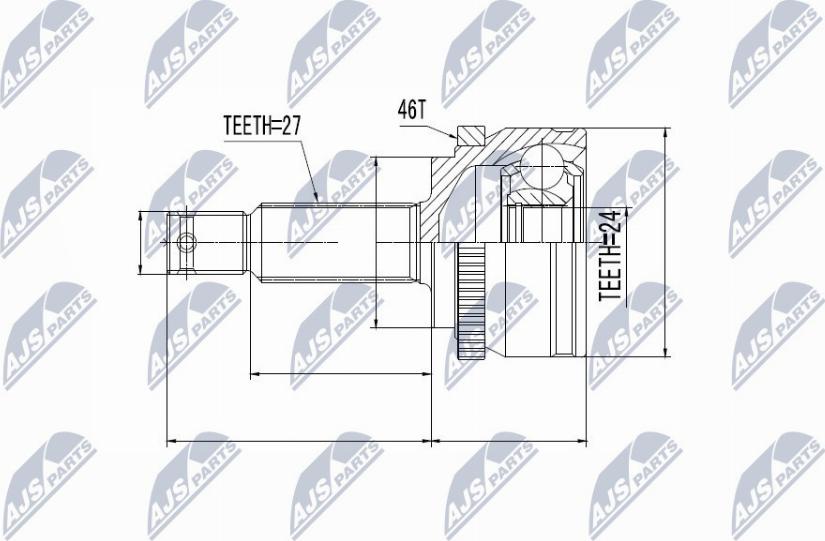 NTY NPZ-KA-359 - Ledsats, drivaxel xdelar.se