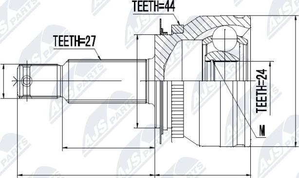 NTY NPZ-KA-305 - Ledsats, drivaxel xdelar.se