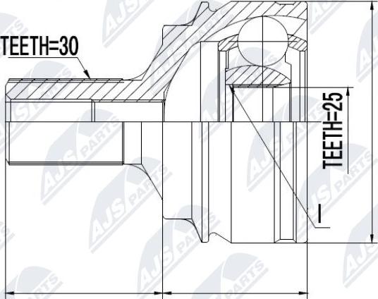 NTY NPZ-ME-016 - Ledsats, drivaxel xdelar.se