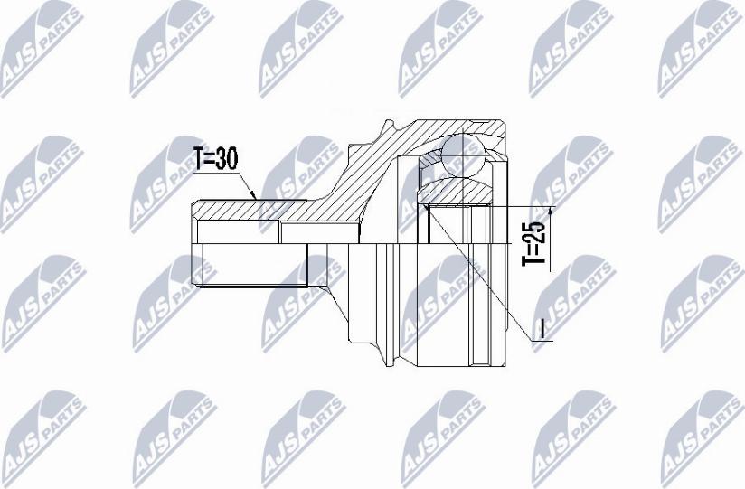 NTY NPZ-ME-026 - Ledsats, drivaxel xdelar.se