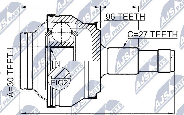 NTY NPZ-ME-020 - Ledsats, drivaxel xdelar.se