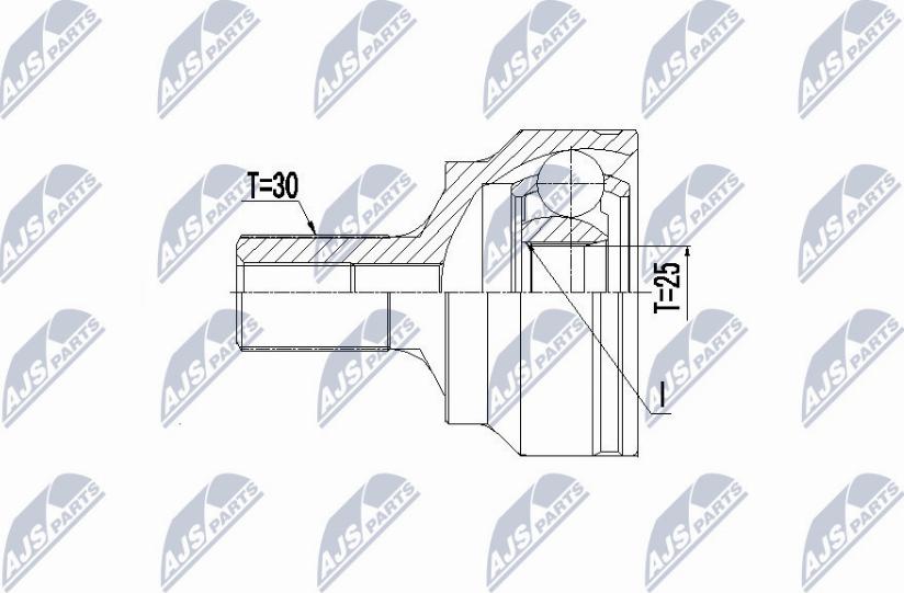 NTY NPZ-ME-021 - Ledsats, drivaxel xdelar.se