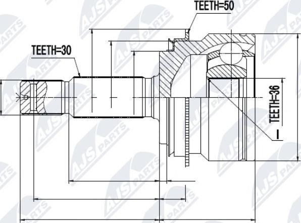 NTY NPZ-MS-055 - Ledsats, drivaxel xdelar.se