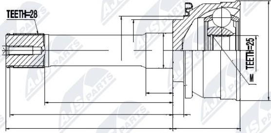 NTY NPZ-MS-007 - Ledsats, drivaxel xdelar.se