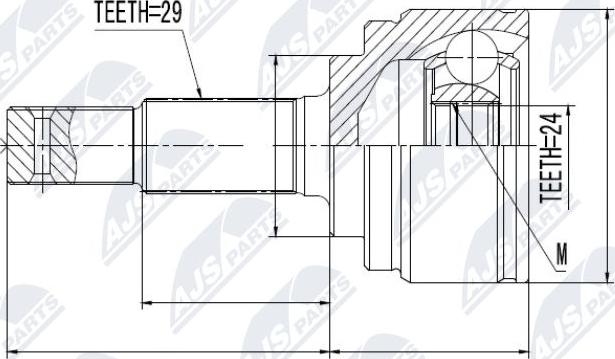 NTY NPZ-NS-065 - Ledsats, drivaxel xdelar.se