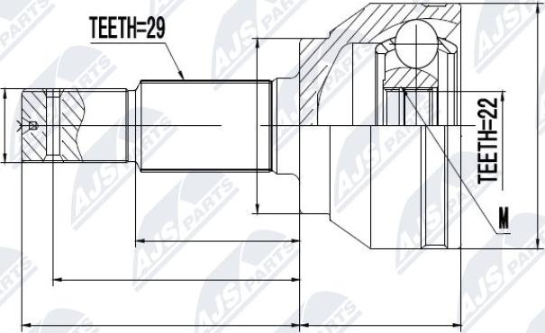 NTY NPZ-NS-087 - Ledsats, drivaxel xdelar.se