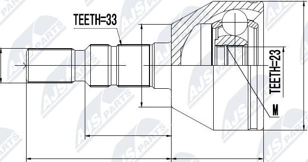 NTY NPZ-PL-023 - Ledsats, drivaxel xdelar.se