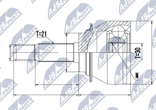 NTY NPZ-RE-045 - Ledsats, drivaxel xdelar.se