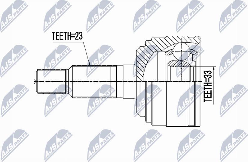 NTY NPZ-RE-007 - Ledsats, drivaxel xdelar.se