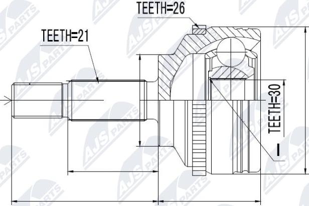 NTY NPZ-RE-012 - Ledsats, drivaxel xdelar.se