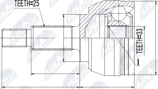 NTY NPZ-RE-017 - Ledsats, drivaxel xdelar.se