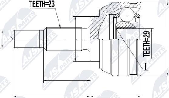 NTY NPZ-RE-029 - Ledsats, drivaxel xdelar.se