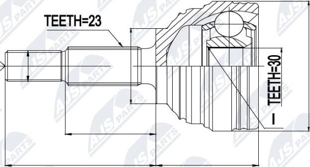 NTY NPZ-RE-023 - Ledsats, drivaxel xdelar.se