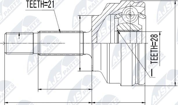 NTY NPZ-RE-022 - Ledsats, drivaxel xdelar.se