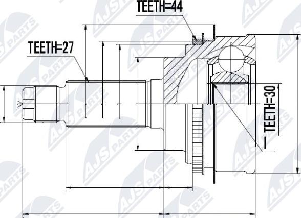 NTY NPZ-SB-011 - Ledsats, drivaxel xdelar.se