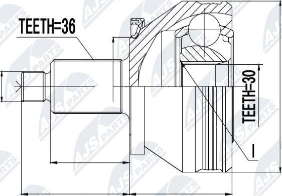 NTY NPZ-SK-005 - Ledsats, drivaxel xdelar.se