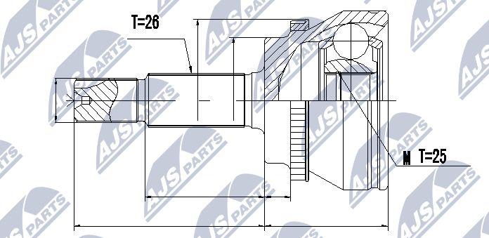 NTY NPZ-TY-067 - Ledsats, drivaxel xdelar.se