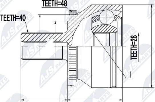 NTY NPZ-VV-019 - Ledsats, drivaxel xdelar.se