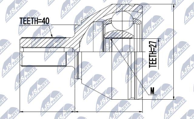 NTY NPZ-VV-018 - Ledsats, drivaxel xdelar.se