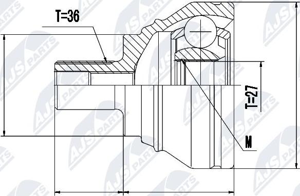 NTY NPZ-VW-019 - Ledsats, drivaxel xdelar.se