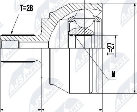 NTY NPZ-VW-037 - Ledsats, drivaxel xdelar.se