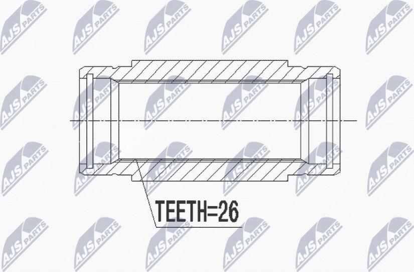 NTY NWP-CT-001 - Ledsats, drivaxel xdelar.se