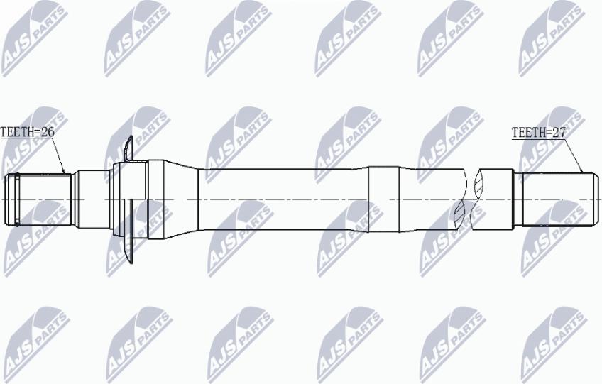 NTY NWP-HY-506 - Drivaxel xdelar.se