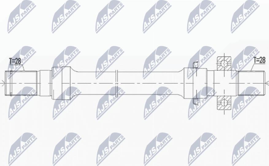 NTY NWP-MZ-004 - Drivaxel xdelar.se