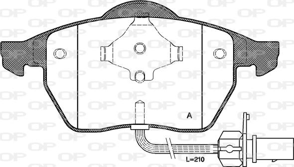 AISIN BPFO-1027 - Bromsbeläggssats, skivbroms xdelar.se