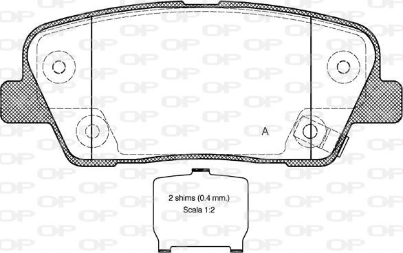 SAFETY TD1284 - Bromsbeläggssats, skivbroms xdelar.se