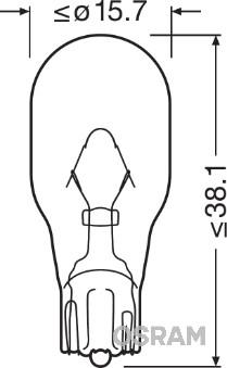 Osram 921NA - Glödlampa, blinker xdelar.se