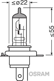 Osram 64185 - Glödlampa, huvudstrålkastare xdelar.se