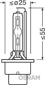 Osram 66240 - Glödlampa, fjärrstrålkastare xdelar.se