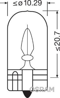 Osram 2820 - Glödlampa, instrumentbelysning xdelar.se