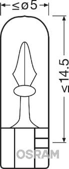 Osram 2741 - Glödlampa, instrumentbelysning xdelar.se