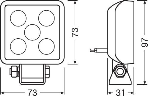 Osram LEDWL103-WD - Arbetsstrålkastare xdelar.se