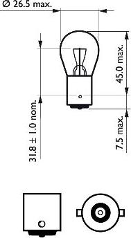 PHILIPS 12498CP - Glödlampa, blinker xdelar.se