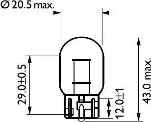 PHILIPS 12071CP - Glödlampa, blinker xdelar.se