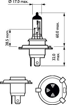 PHILIPS 12342VPC2 - Glödlampa, fjärrstrålkastare xdelar.se