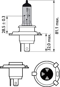 PHILIPS 12342WVUSM - Glödlampa, fjärrstrålkastare xdelar.se