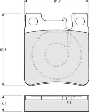 Mercedes-Benz 004420932041 - Bromsbeläggssats, skivbroms xdelar.se