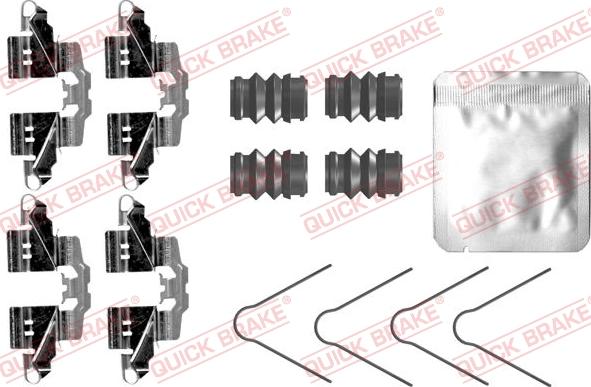 QUICK BRAKE 109-0098 - Tillbehörssats, skivbromsbelägg xdelar.se