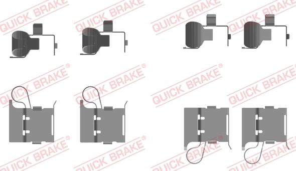 QUICK BRAKE 109-0097 - Tillbehörssats, skivbromsbelägg xdelar.se