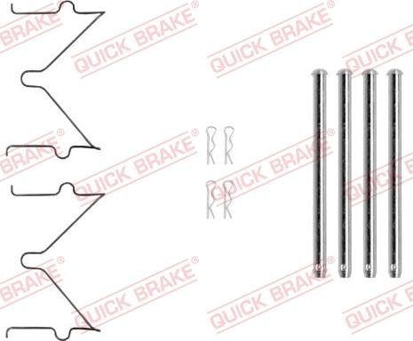 QUICK BRAKE 1090040 - Tillbehörssats, skivbromsbelägg xdelar.se