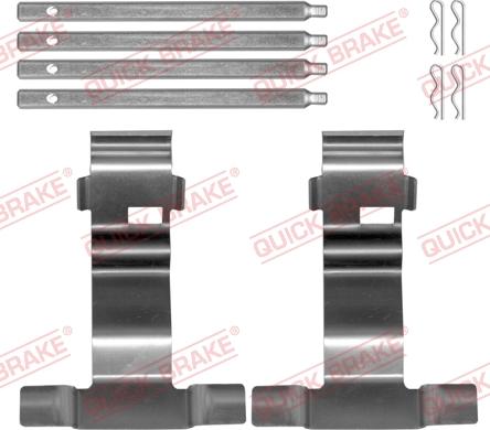 QUICK BRAKE 1090043 - Tillbehörssats, skivbromsbelägg xdelar.se