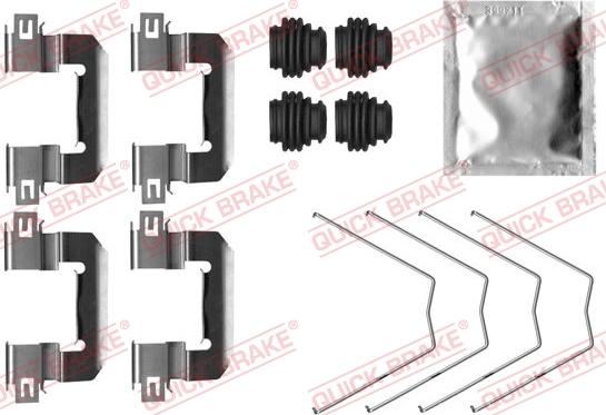 QUICK BRAKE 1090064 - Tillbehörssats, skivbromsbelägg xdelar.se